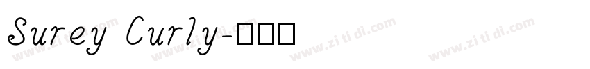 Surey Curly字体转换